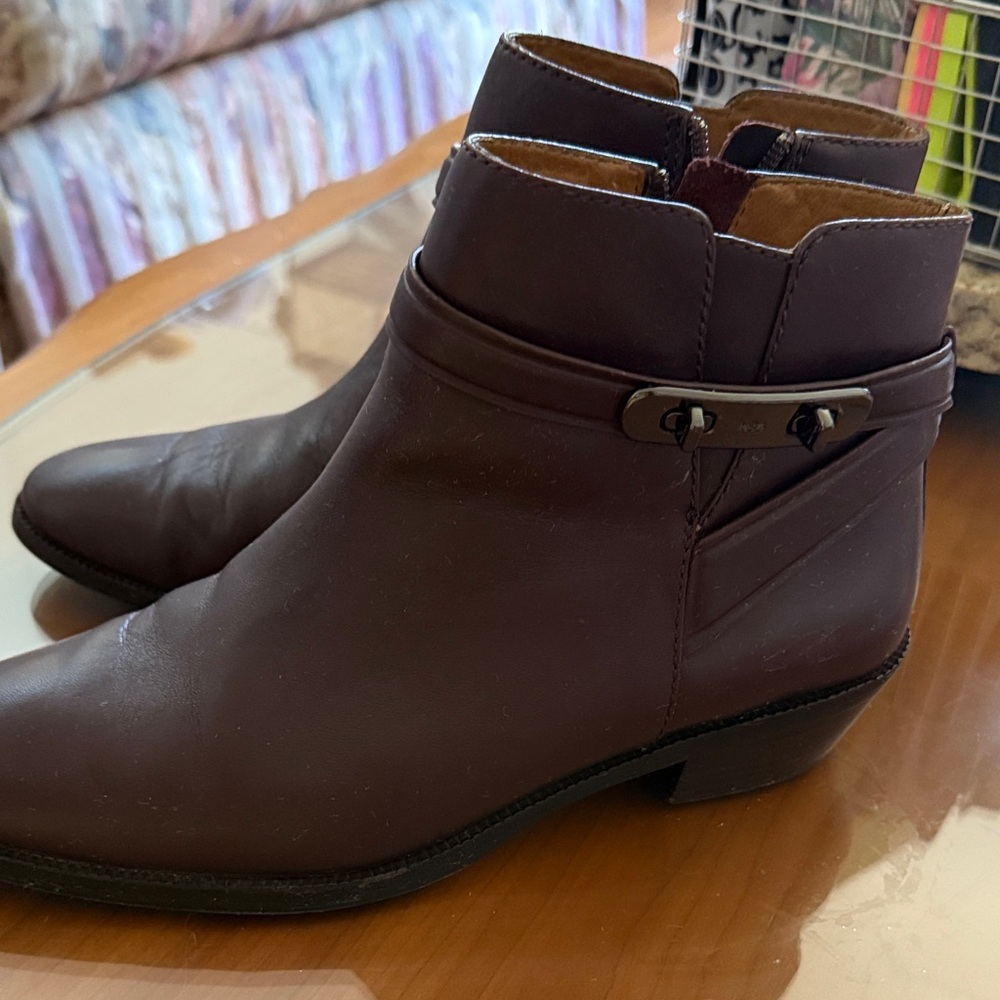 Coach Dark Brown Ankle Booties